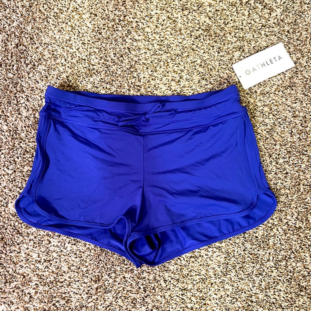 Women’s Athleta Kata Surge Swim Shorts Size XS Purplish-Blue